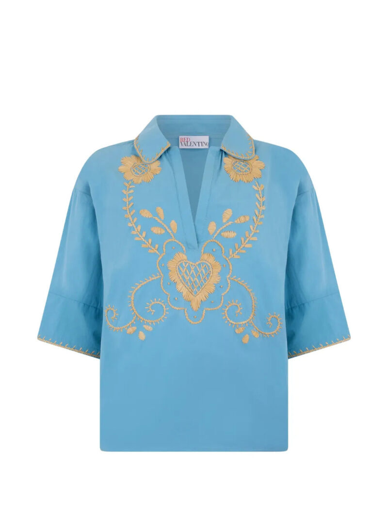 Valentino Garavani  embroidered-detail blouse