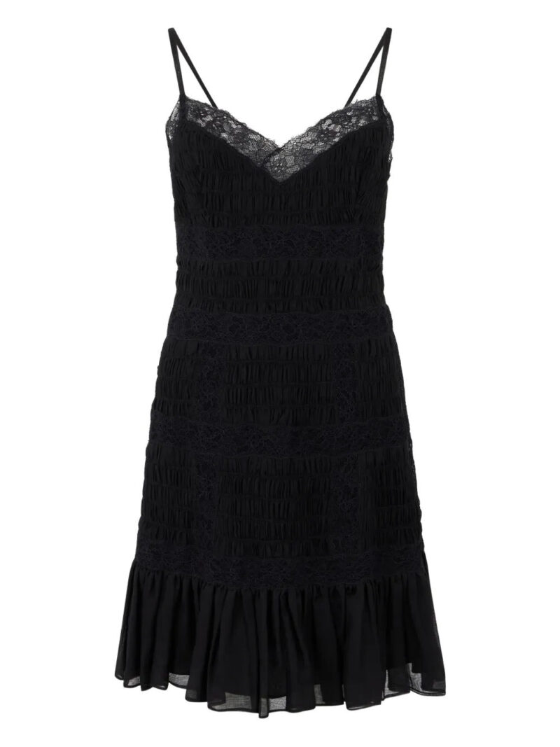Valentino Garavani  lace-trim ruffled dress