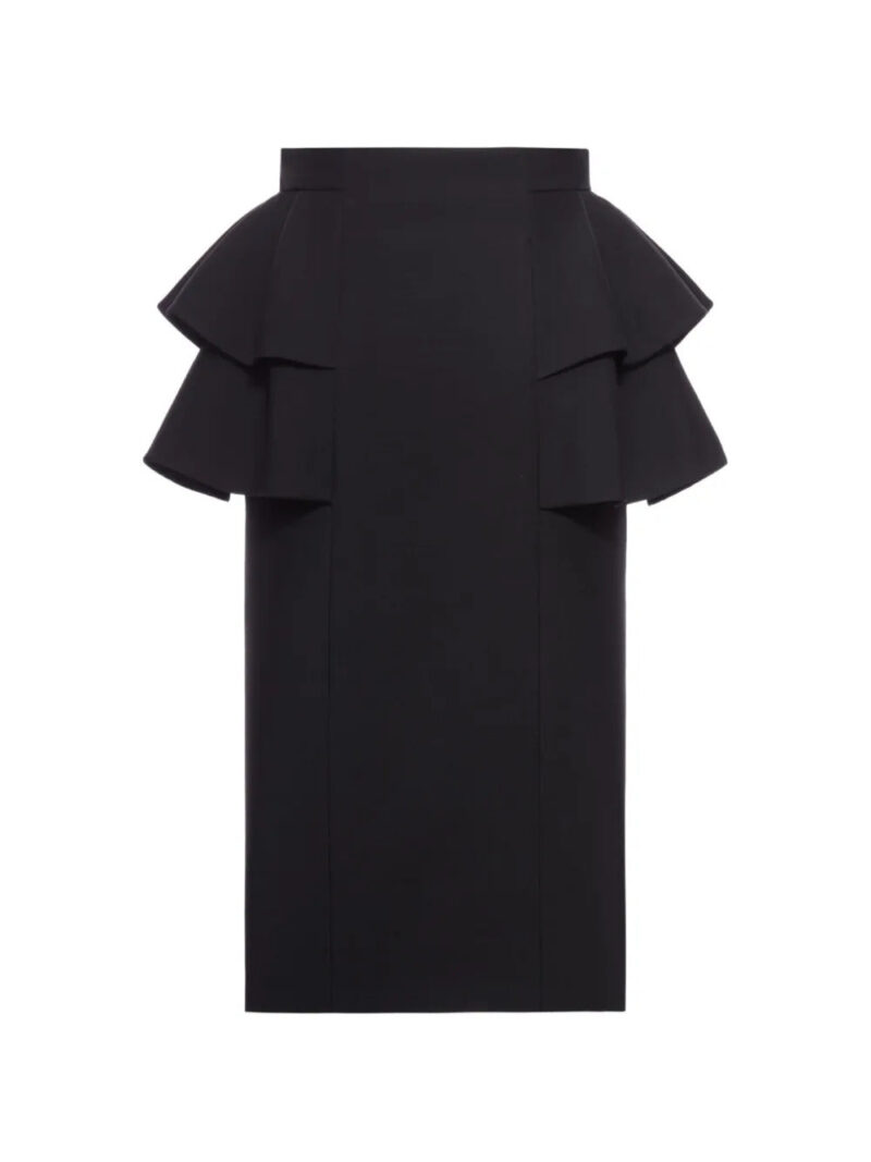 Valentino Garavani  crepe couture midi skirt