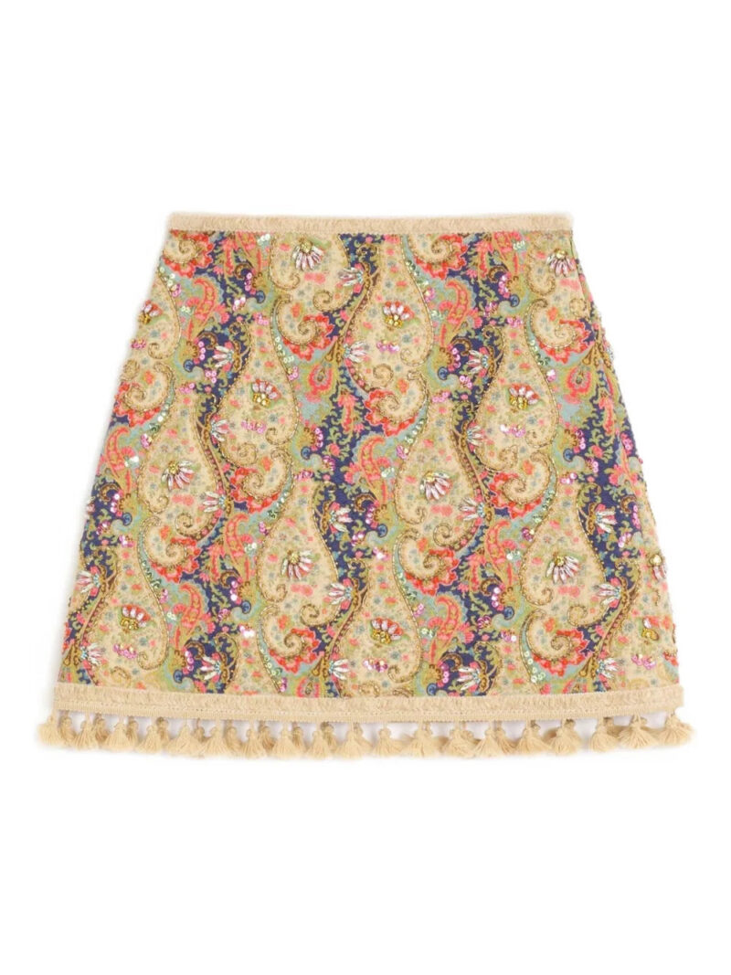 Valentino Garavani  Voyage Imaginaire-print embroidered skirt