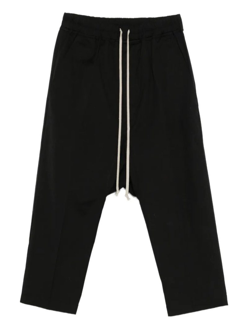 Rick Owens  drawstring cropped trousers
