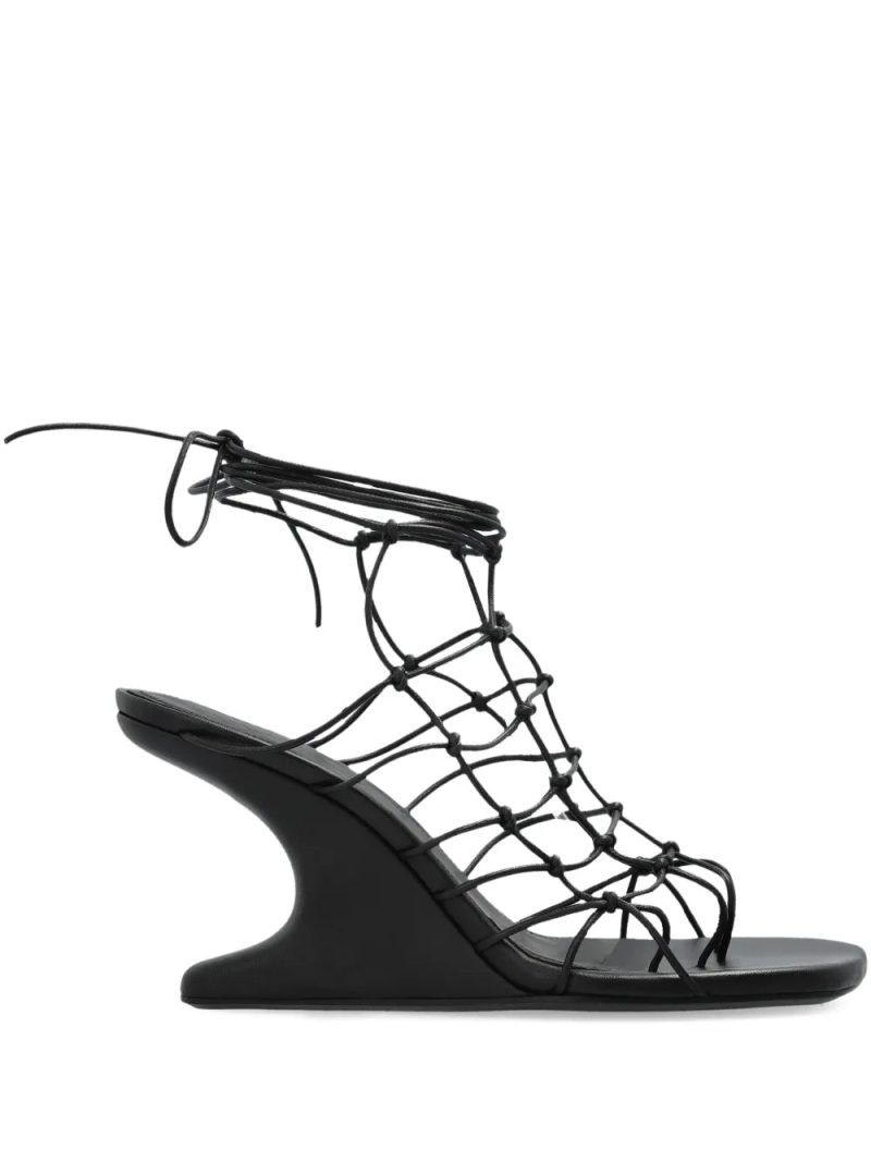 Rick Owens  sculpted-wedge sandals