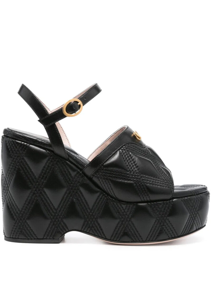 Valentino Garavani  115mm VLogo Signature quilted sandals