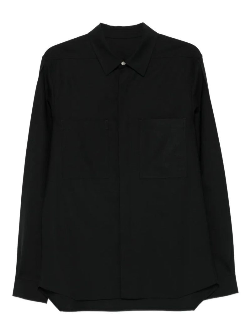 Rick Owens  double-pocket long-sleeve shirt
