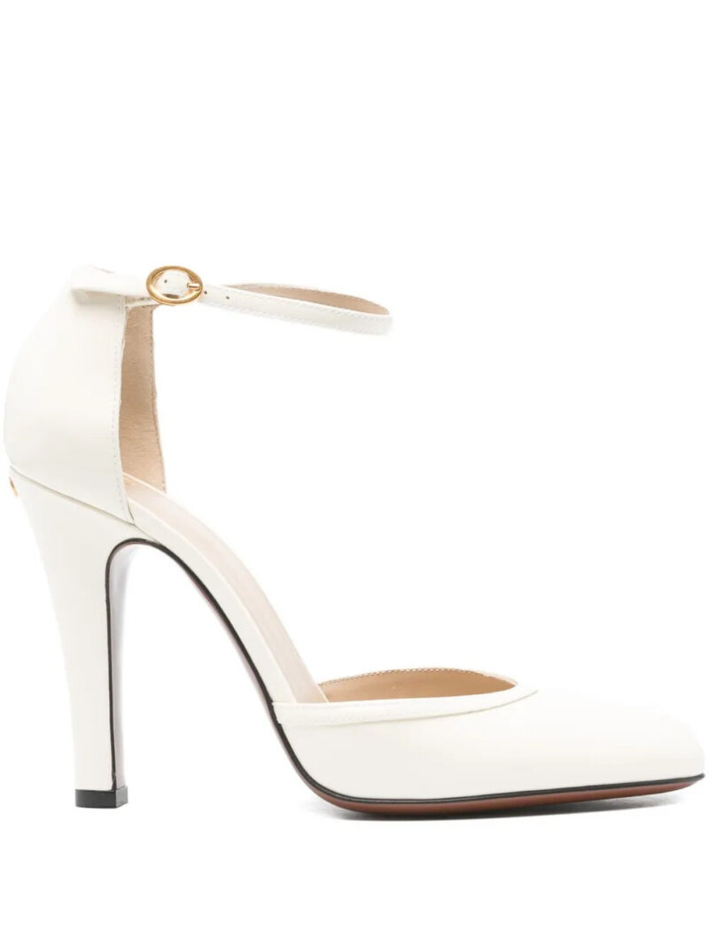 Valentino Garavani  100mm ankle-strap leather pumps