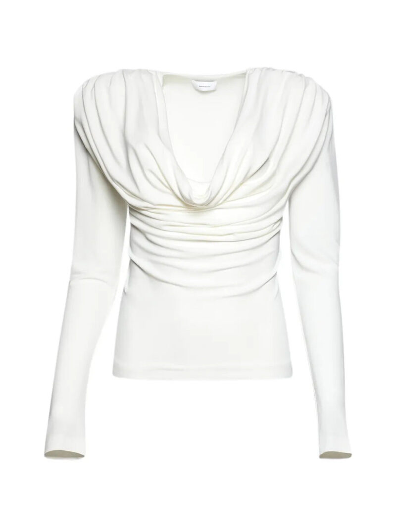 WARDROBE.NYC  cowl-neck long-sleeve top
