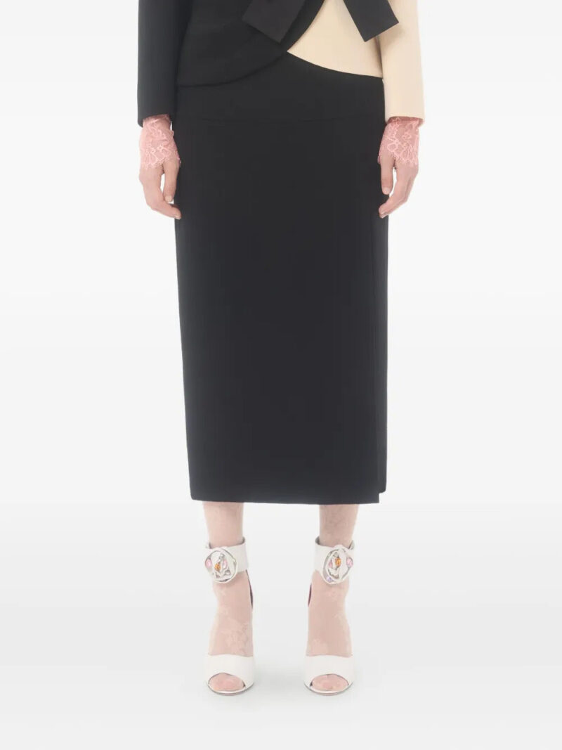 Valentino Garavani  crêpe midi skirt