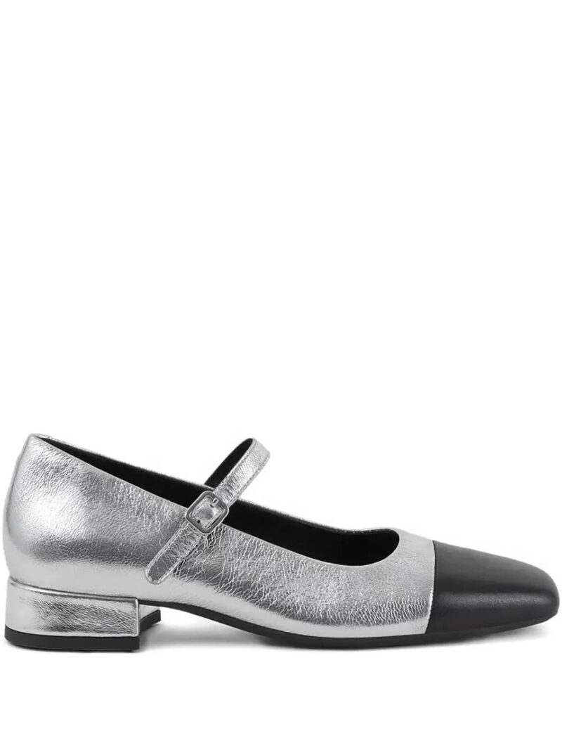 VAGABOND  25mm Debbi metallic-leather pumps