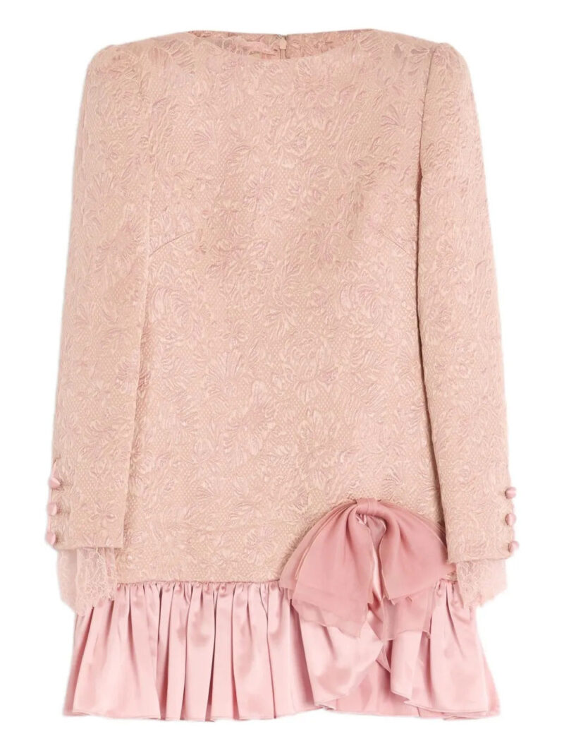 Valentino Garavani  bow ruffled dress