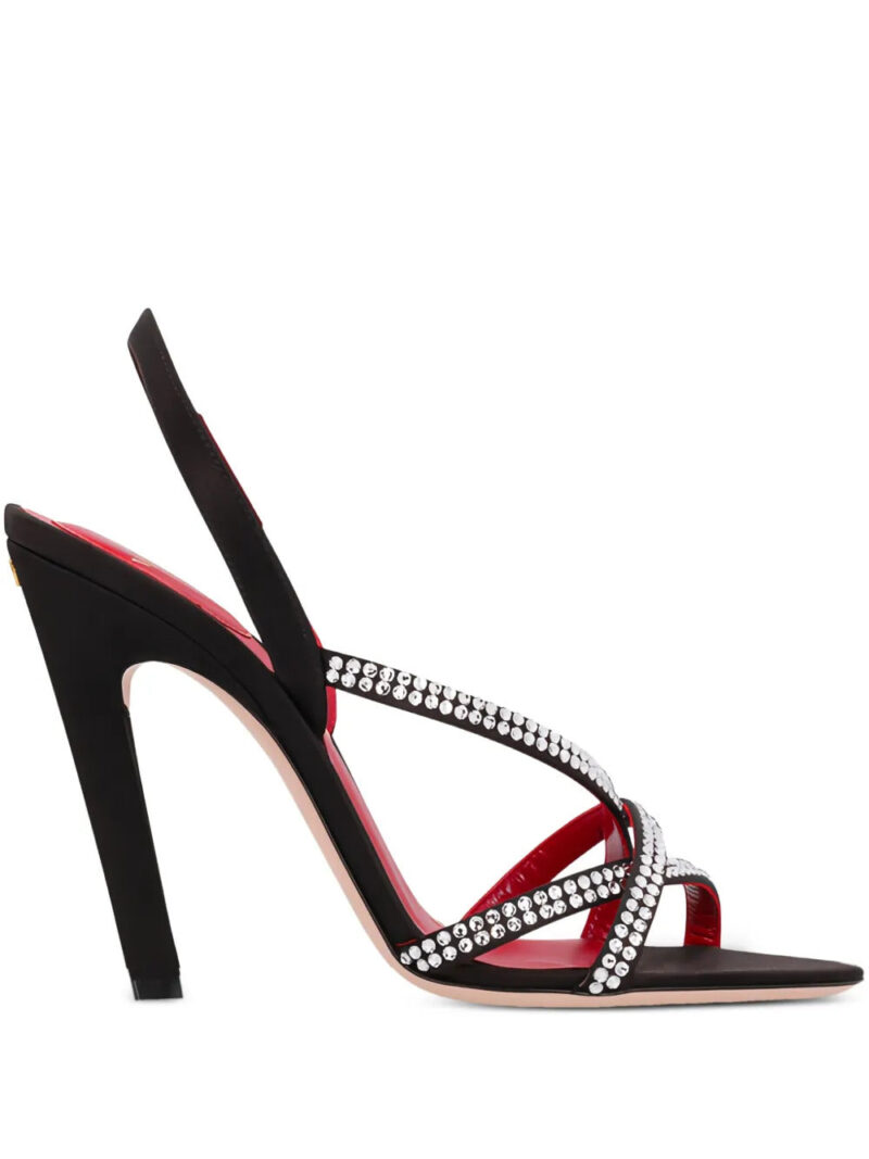 Valentino Garavani  Dans Le Foyer crystal-embellished slingback sandals
