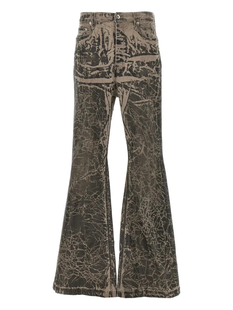 Rick Owens DRKSHDW  buttoned bootcut jeans