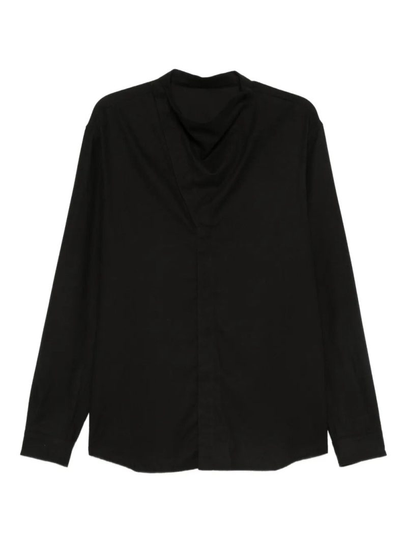 Rick Owens  high-neck long-sleeve shirt