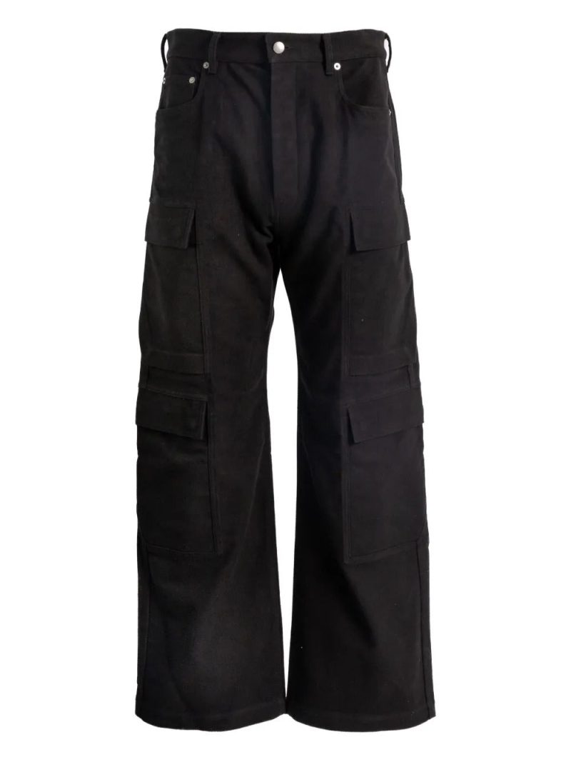 Rick Owens  multi-pocket cargo trousers