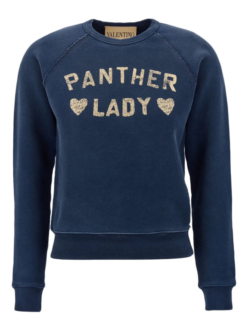 Valentino Garavani  Panther Lady-print crew-neck sweatshirt