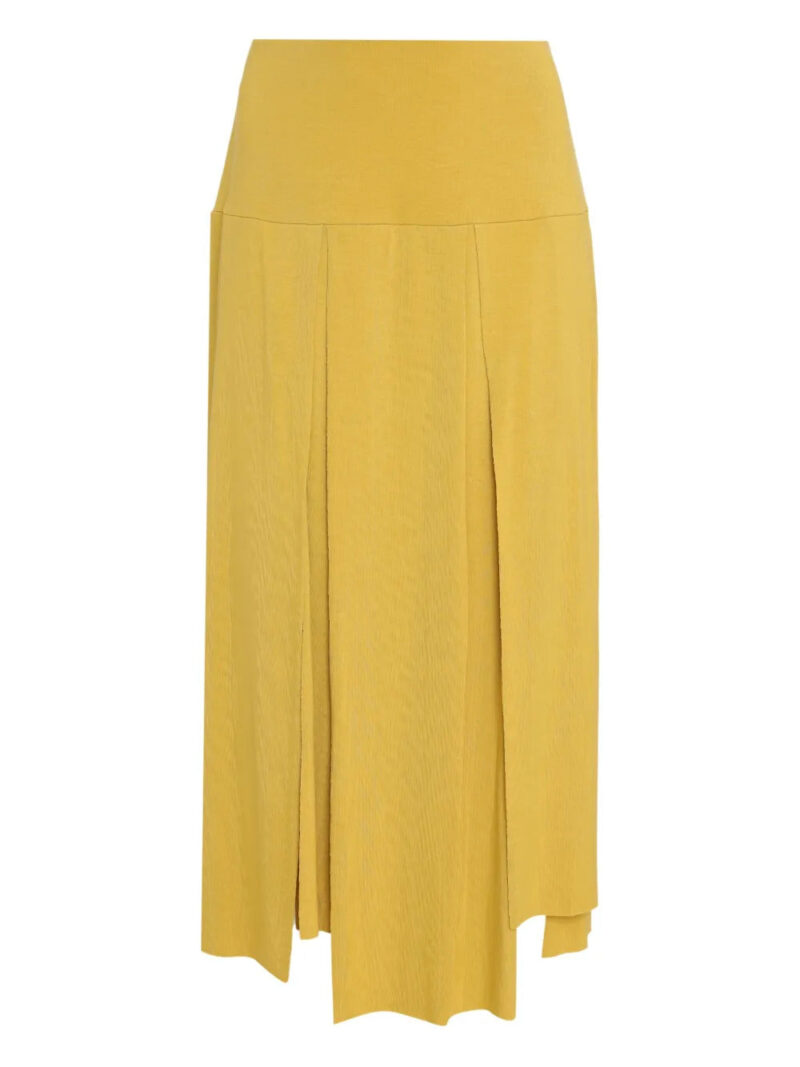Uma | Raquel Blay  cut-out pleated midi skirt