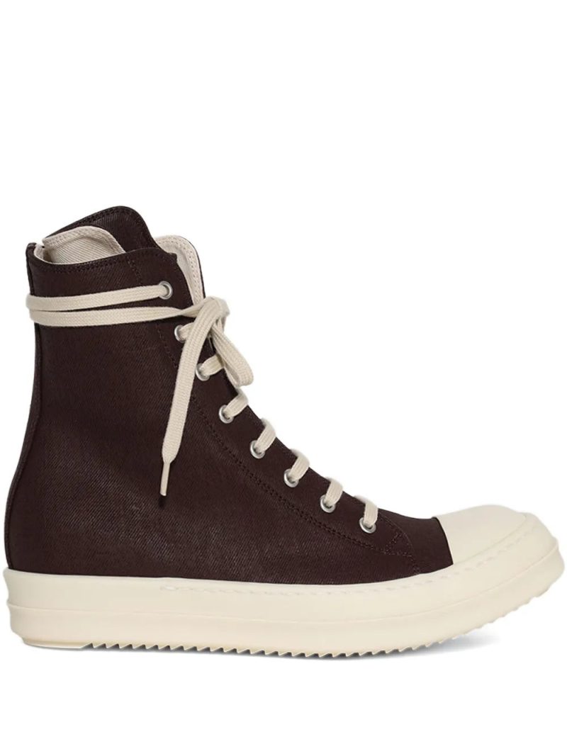 Rick Owens DRKSHDW  35mm denim high-top sneakers