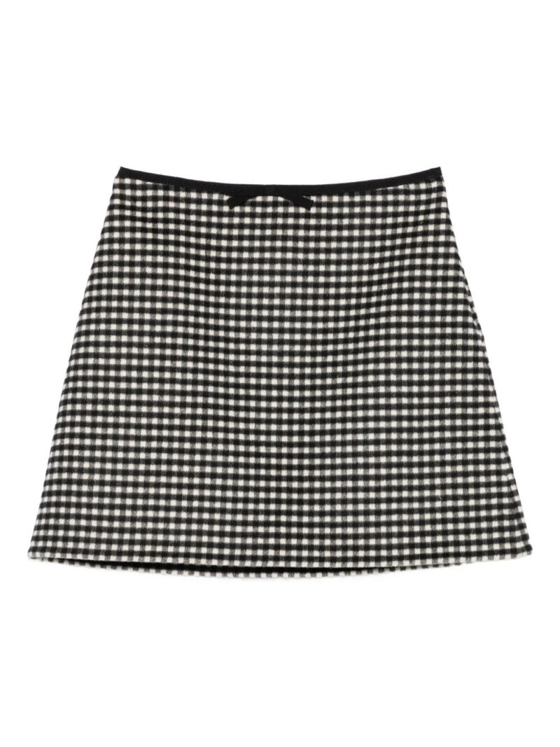 Valentino Garavani  gingham mini skirt