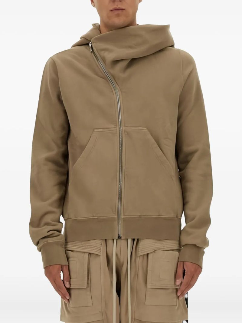 Rick Owens DRKSHDW  Concordians Mountain asymmetrical-zipper hoodie