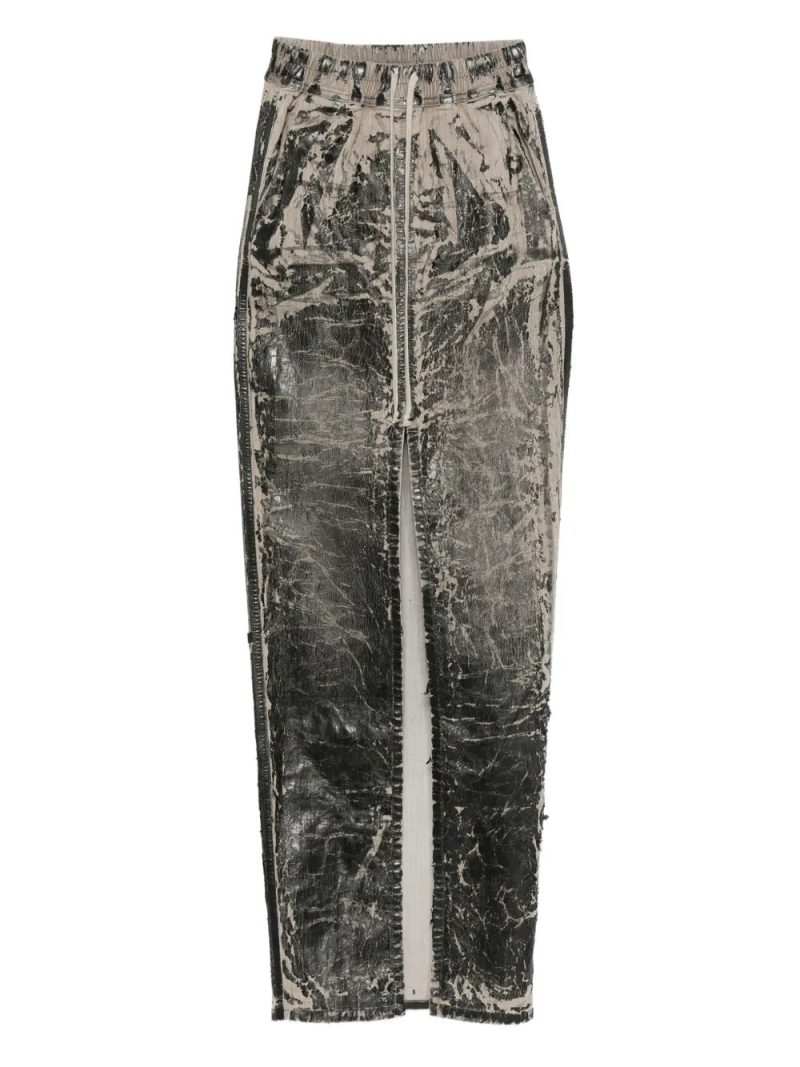 Rick Owens DRKSHDW  drawstrings midi skirt