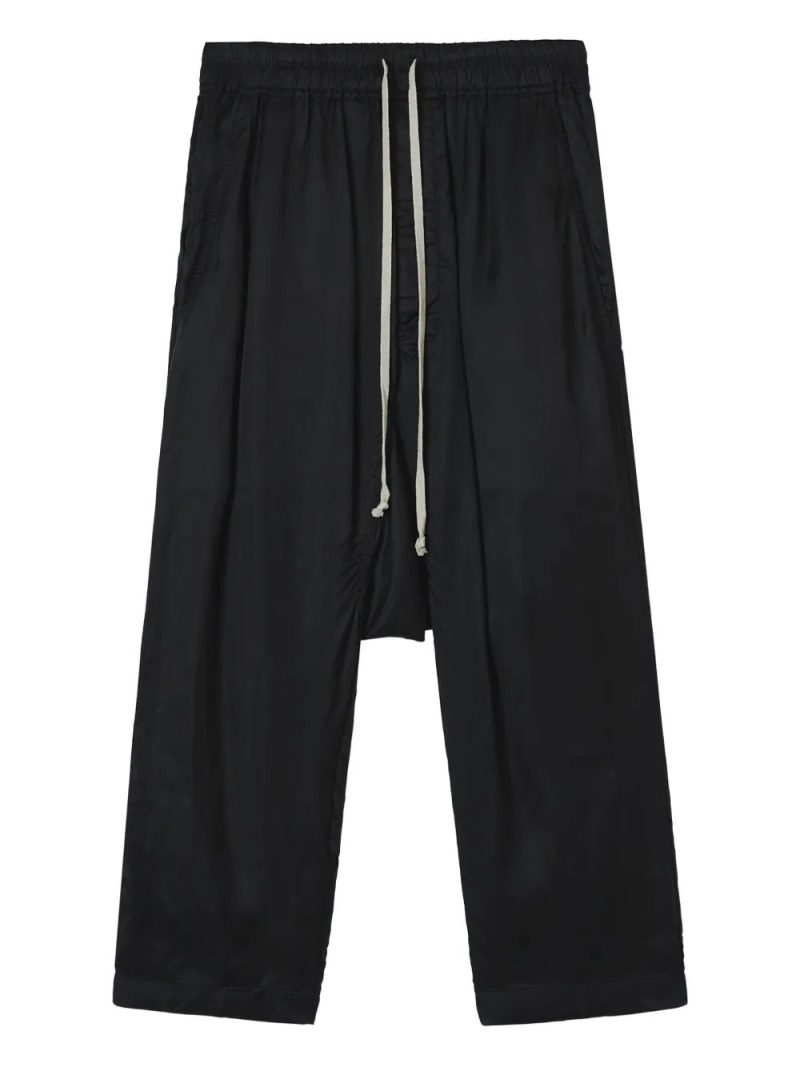 Rick Owens  drawstring drop-crotch trousers