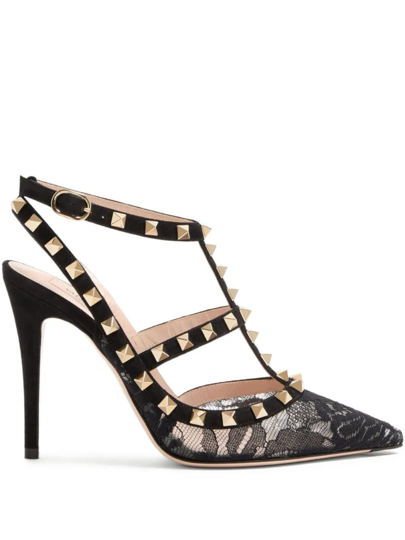 Valentino Garavani  Rockstud lace pumps