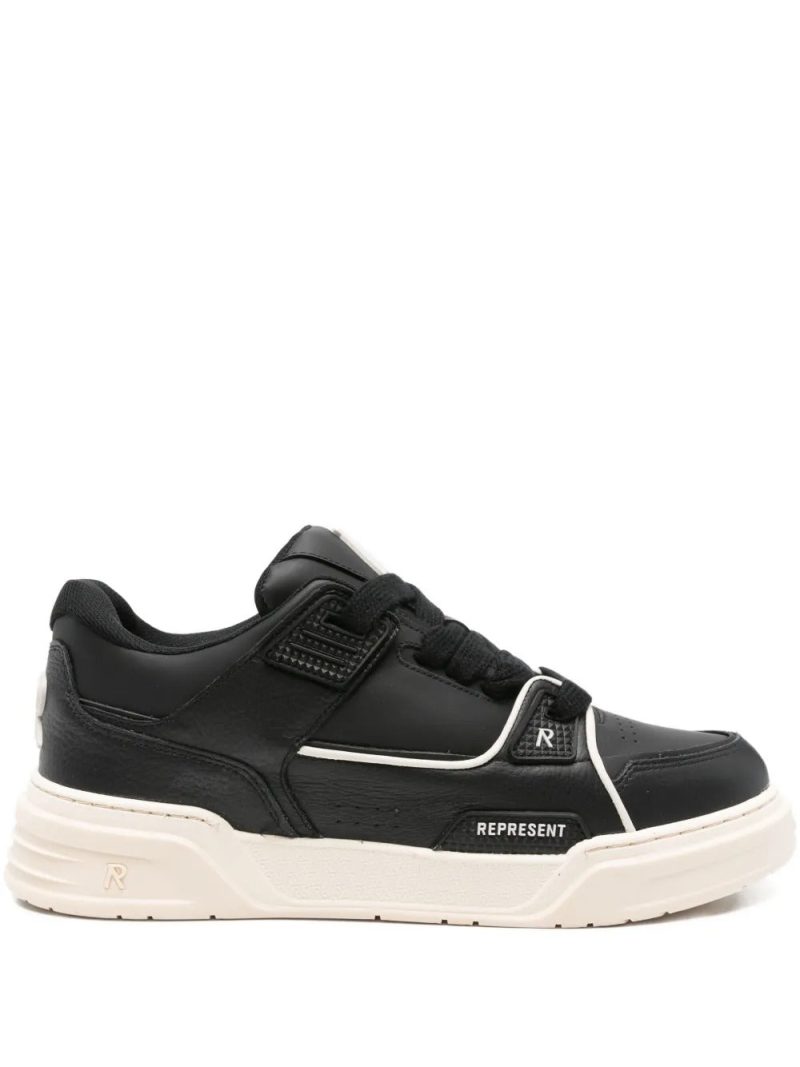 Represent  leather panelled low-tops sneakers