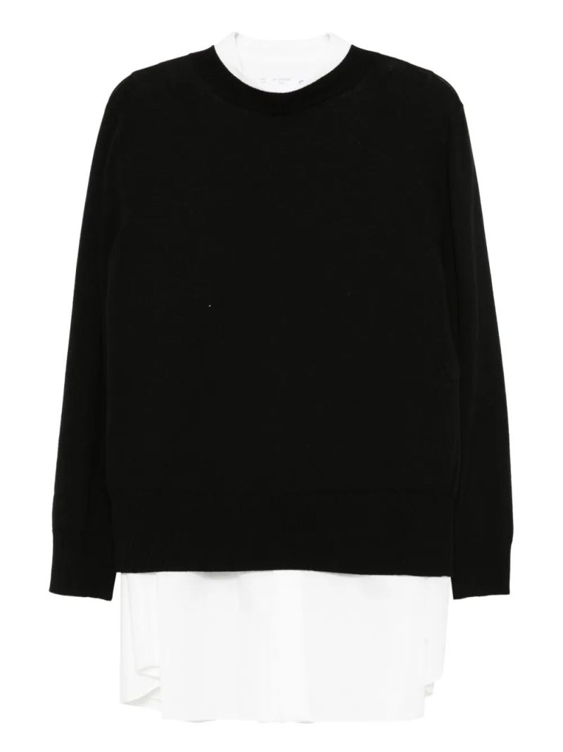sacai  classic collar shirt dress