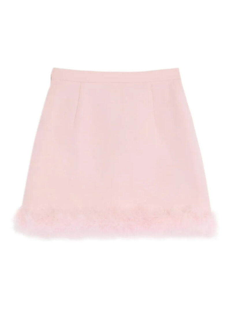 Valentino Garavani  feather-hem mini skirt