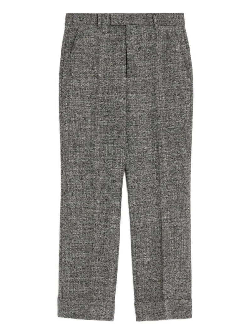 Valentino Garavani  Mouliné cuffed trousers