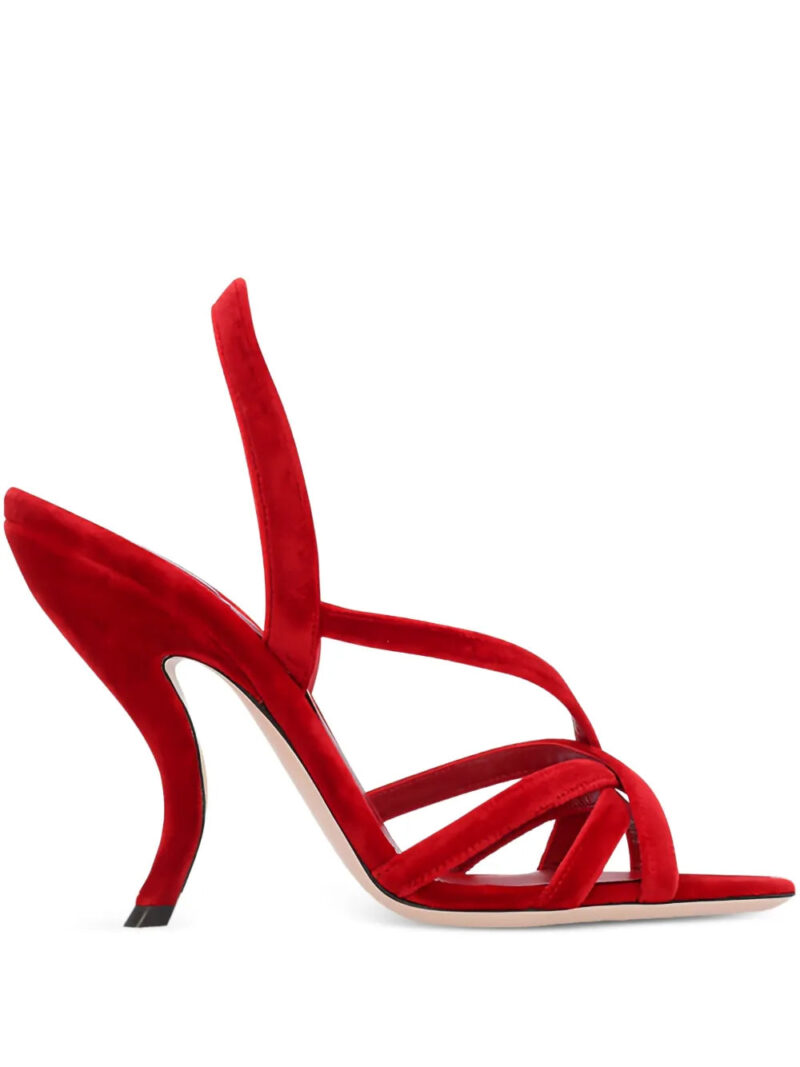 Valentino Garavani  105mm Fetishique velvet sandals