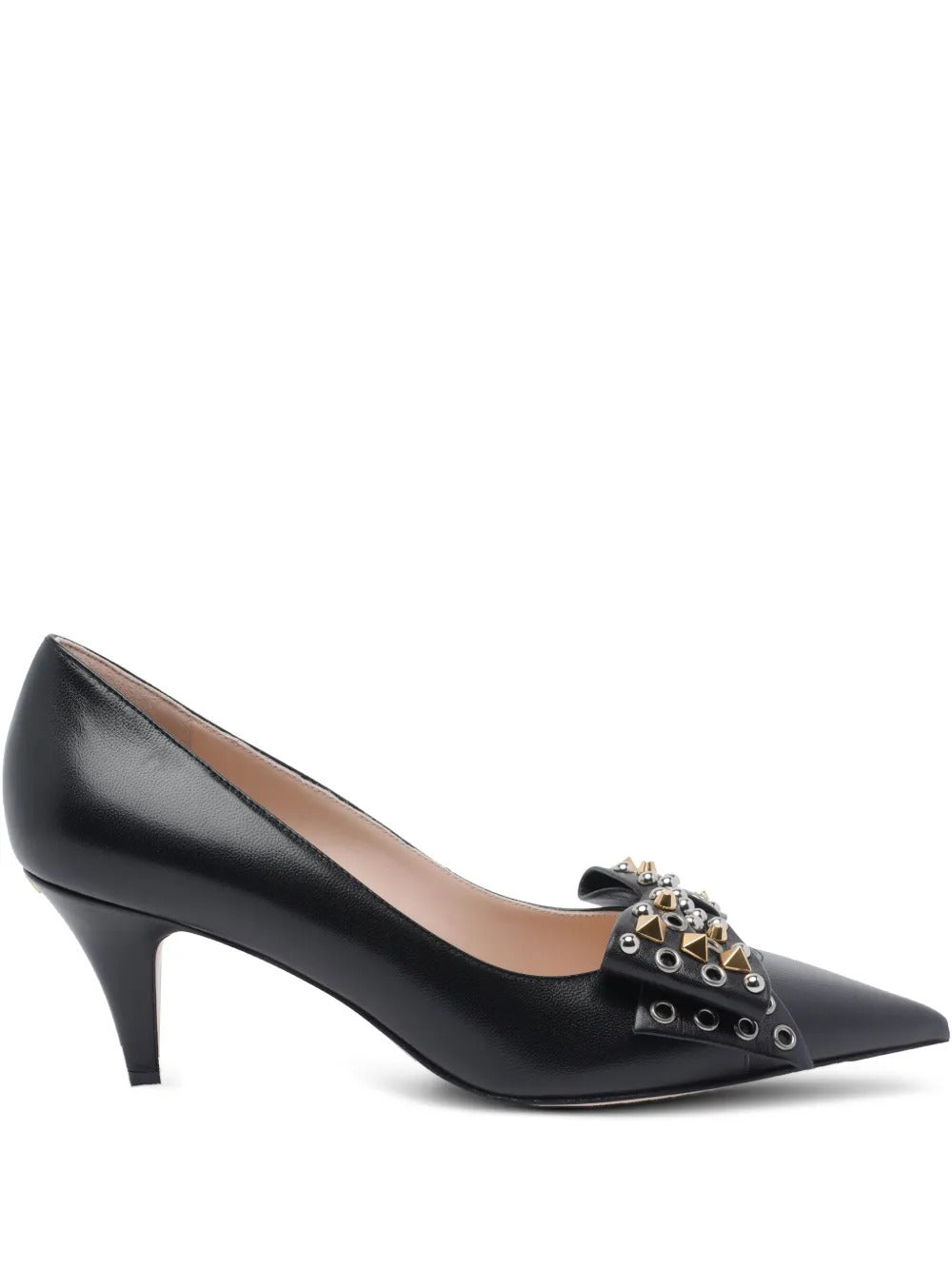 Valentino Garavani 65mm studded-bow pumps