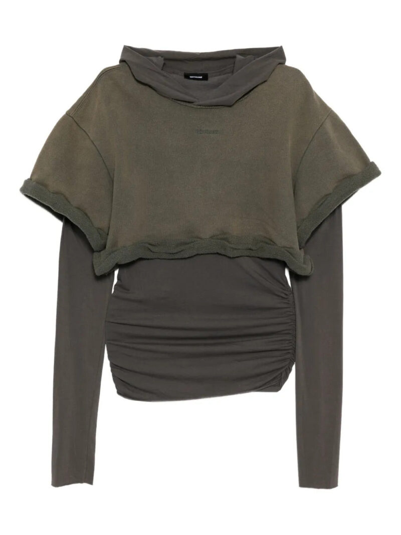 We11done  rolled-up hoodie