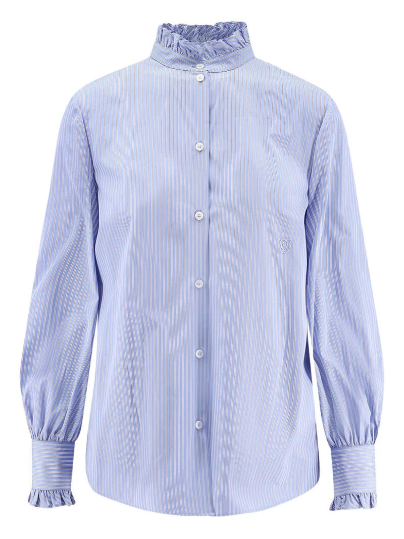 Valentino Garavani  striped poplin shi