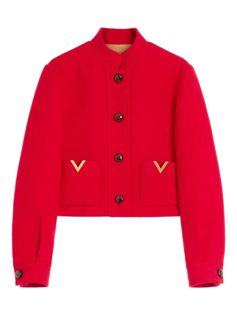 Valentino Garavani  Drill Double caban V-gold jacket
