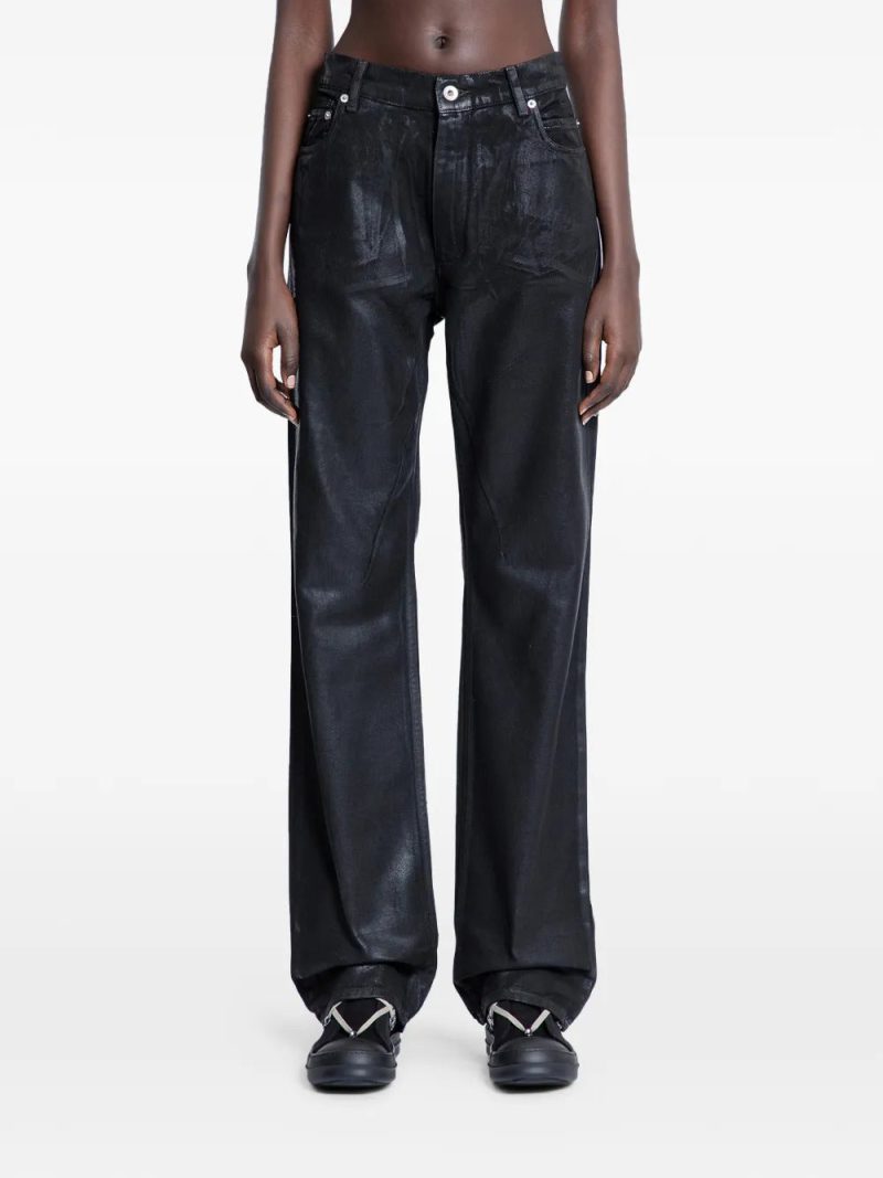 Rick Owens DRKSHDW  Granbury overdyed foil jeans
