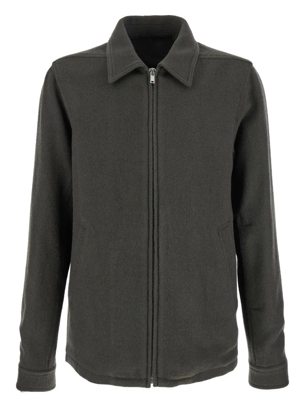 Rick Owens classic-collar zip-fastening jacket