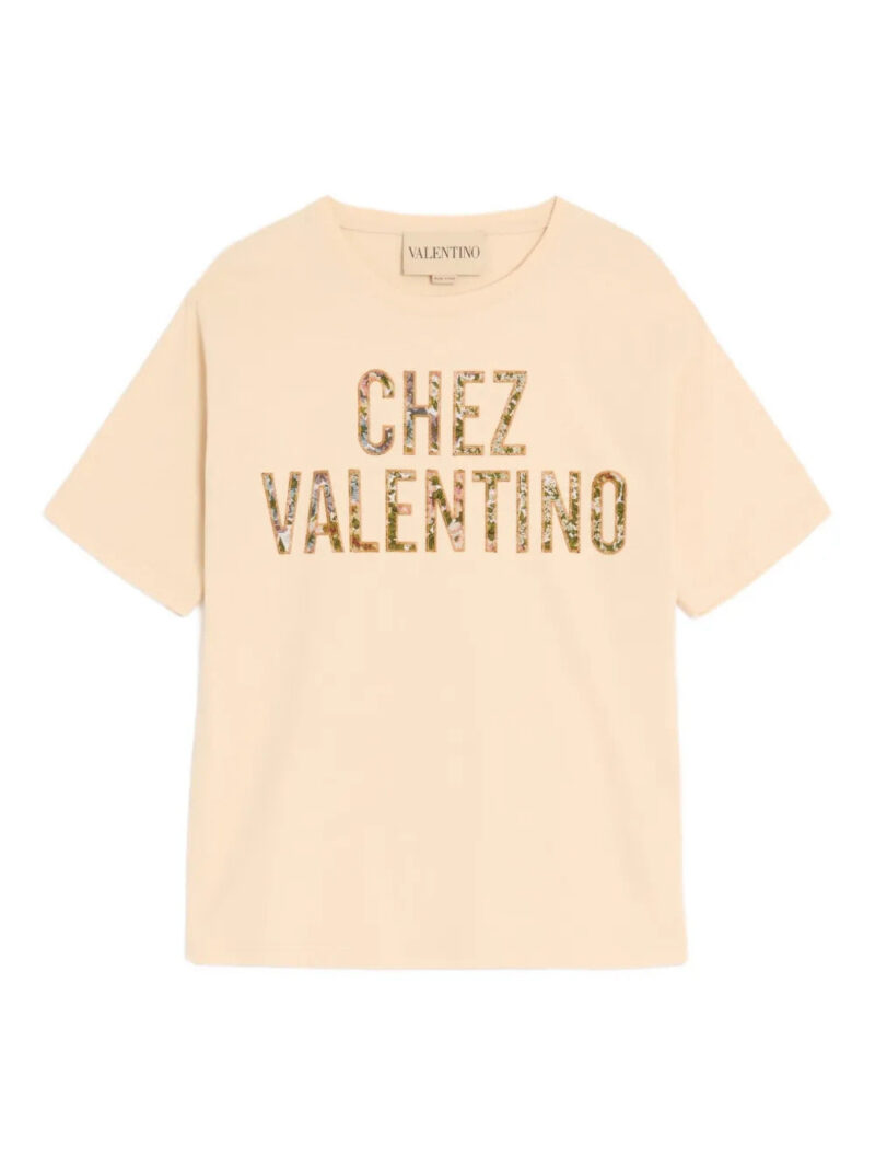 Valentino Garavani  embroidered cotton T-Shirt