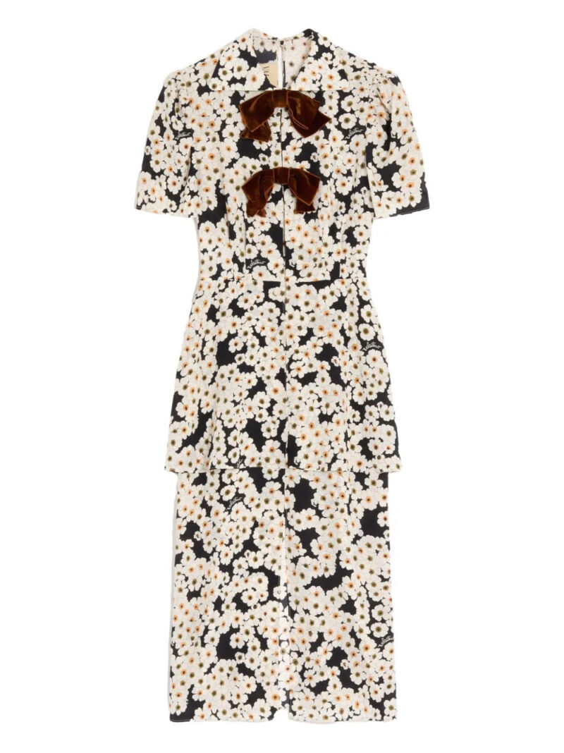 Valentino Garavani  midi Crepe De Chine dress