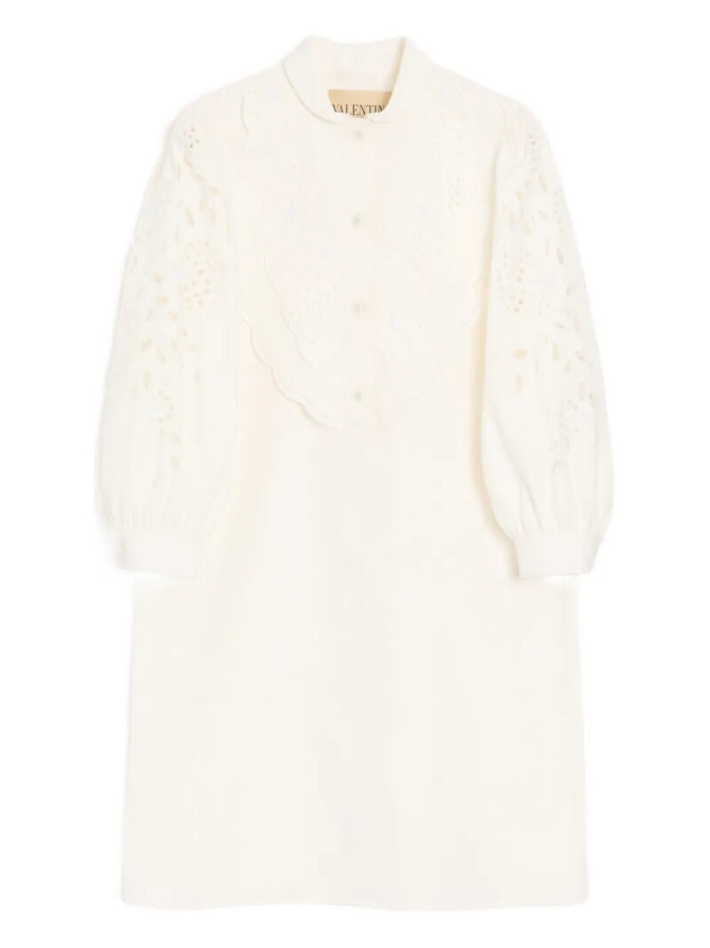 Valentino Garavani  mini embroidered poplin dress