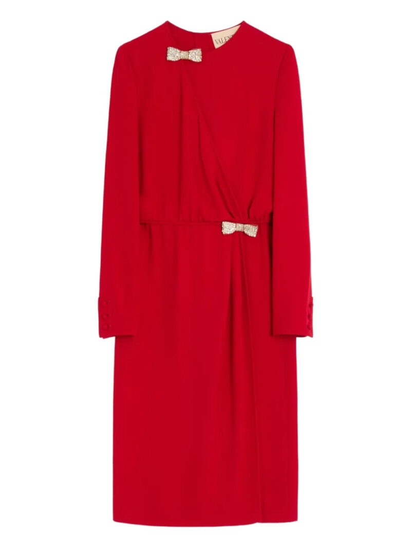 Valentino Garavani  bow-detail midi dress