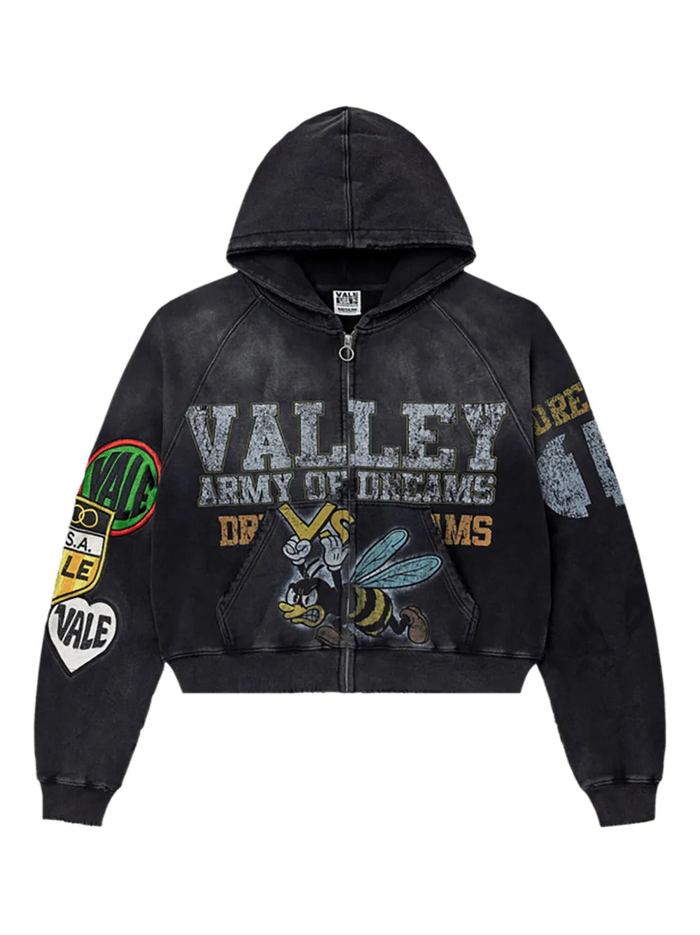 Vale Army zip-up hoodie