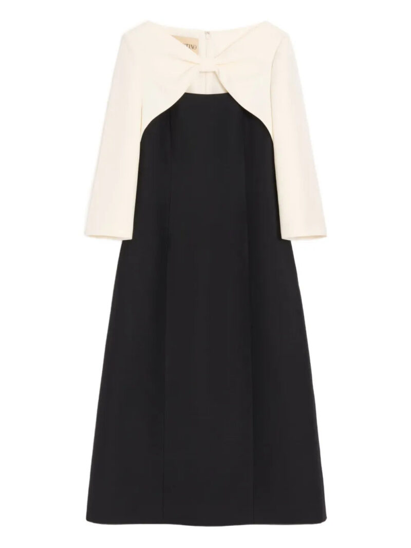 Valentino Garavani  crepe couture midi dress