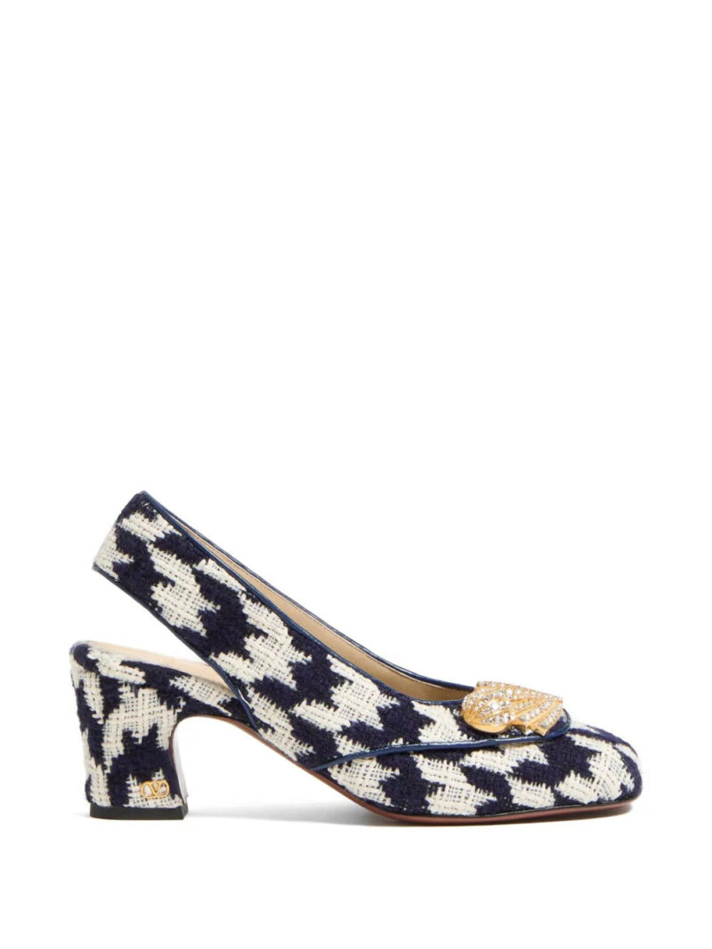 Valentino Garavani  Adamantine slingback pumps in tweed 60mm