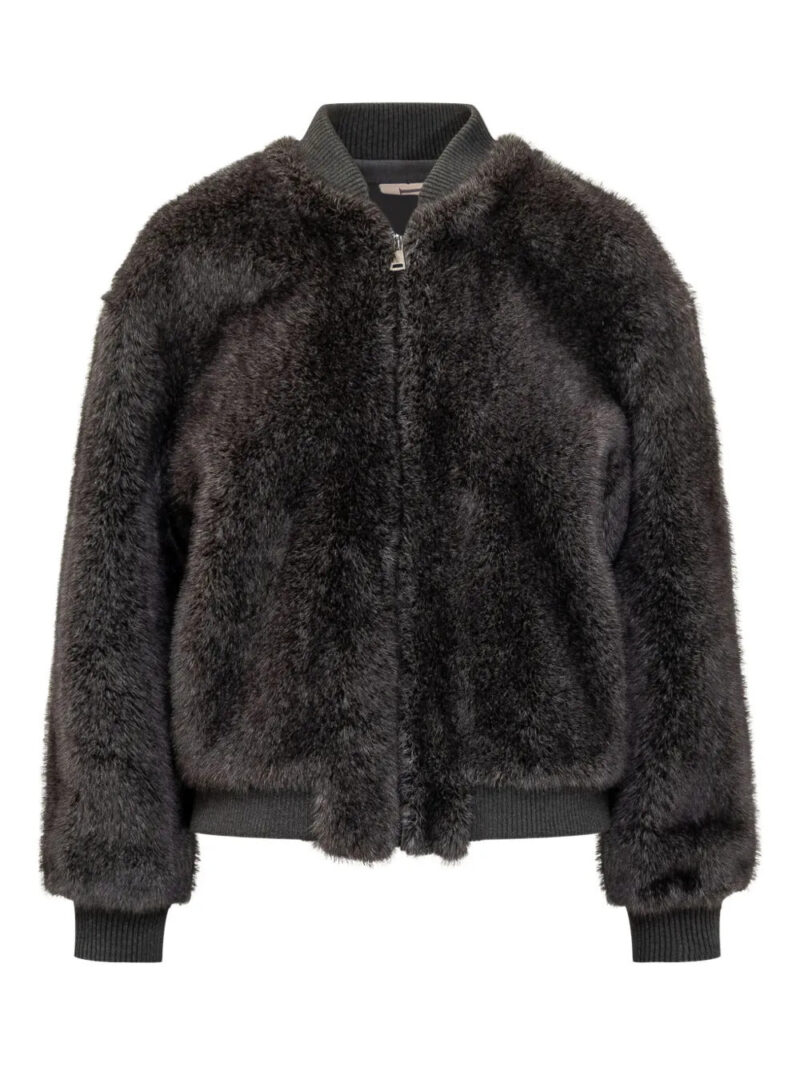 VALENTINI 1972  faux-fur bomber jacket