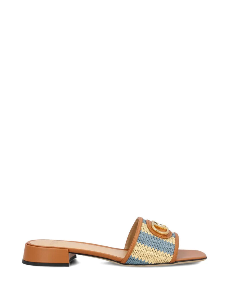 Valentino Garavani  logo-embellished woven sandals