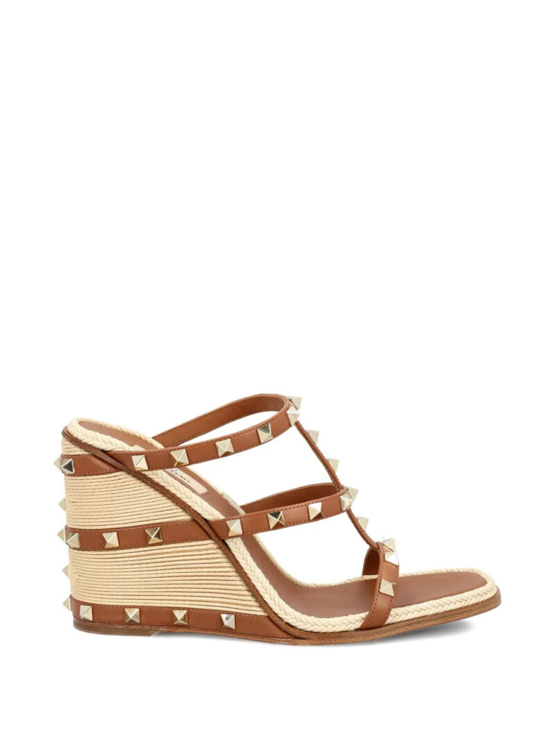Valentino Garavani  Rockstud wedge sandals