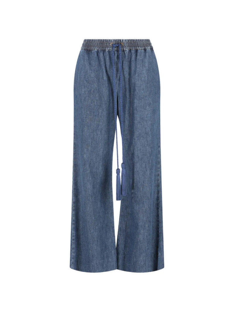 Valentino Garavani  elastic-waist jeans