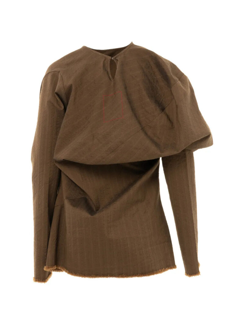 Uma Wang  draped fringed top