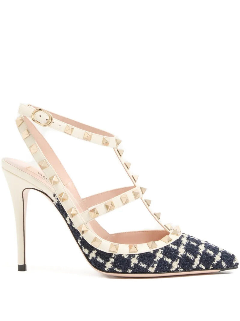 Valentino Garavani  rockstud check-pattern pumps