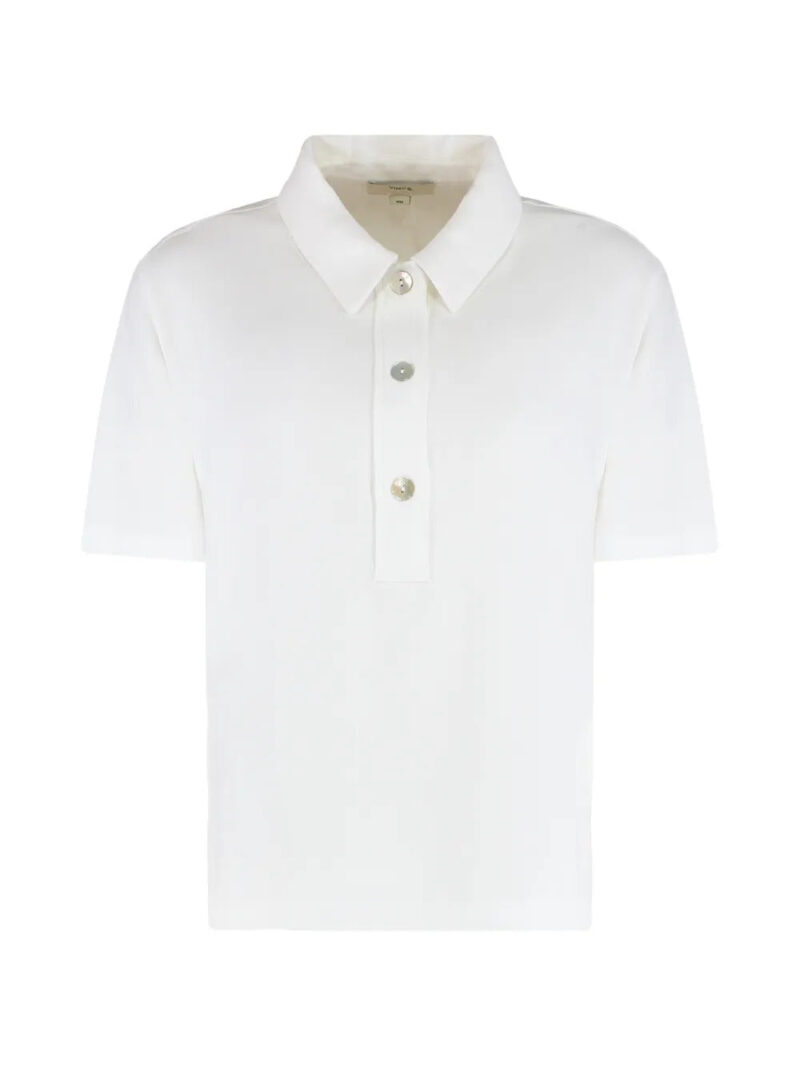 Vince  buttoned polo top